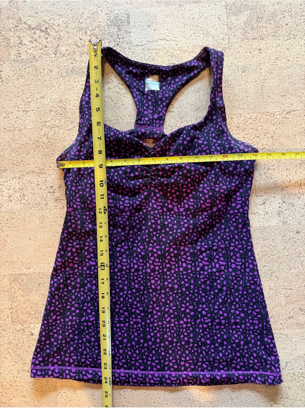 Lucy Purple & Black Powermax Racerback Tank, Size M
